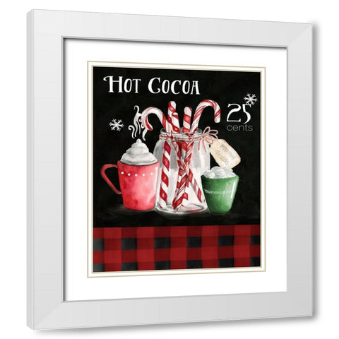Cocoa Chalk White Modern Wood Framed Art Print with Double Matting by Robinson, Carol