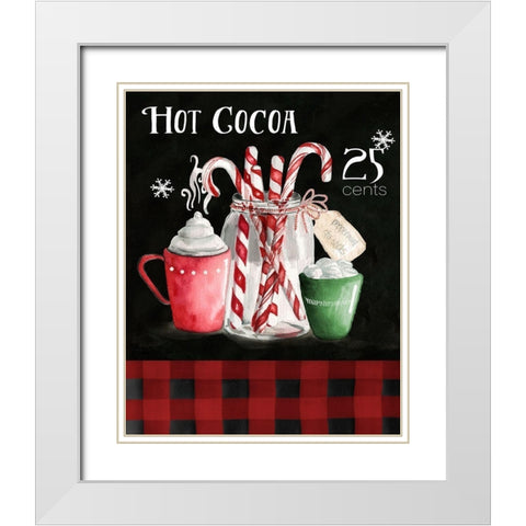 Cocoa Chalk White Modern Wood Framed Art Print with Double Matting by Robinson, Carol