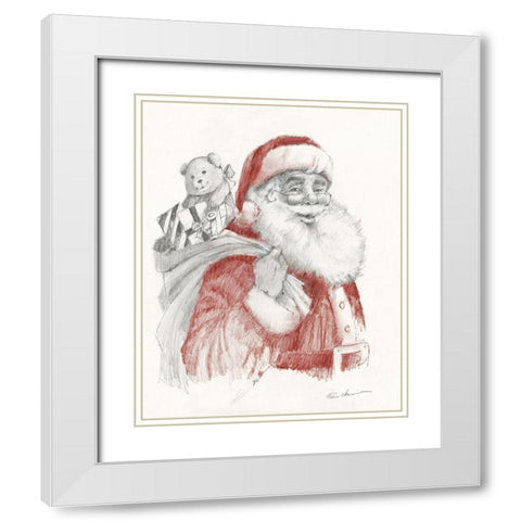 Ready for Christmas White Modern Wood Framed Art Print with Double Matting by Manning, Ruane