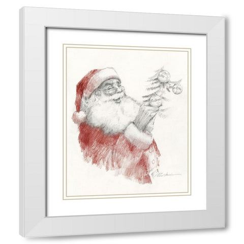 Santas Touch White Modern Wood Framed Art Print with Double Matting by Manning, Ruane