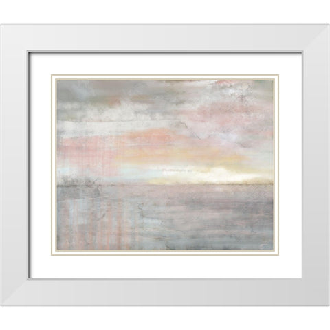 Early Morning White Modern Wood Framed Art Print with Double Matting by Nan