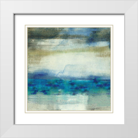 Sand Lake Summer I White Modern Wood Framed Art Print with Double Matting by Jill, Susan