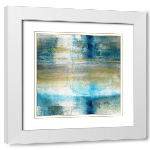 Sand Lake Summer IV White Modern Wood Framed Art Print with Double Matting by Jill, Susan