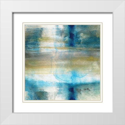 Sand Lake Summer IV White Modern Wood Framed Art Print with Double Matting by Jill, Susan