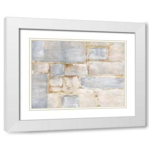 Terrazza I White Modern Wood Framed Art Print with Double Matting by Pattinian, Merri