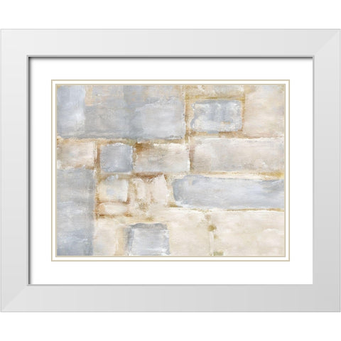 Terrazza I White Modern Wood Framed Art Print with Double Matting by Pattinian, Merri