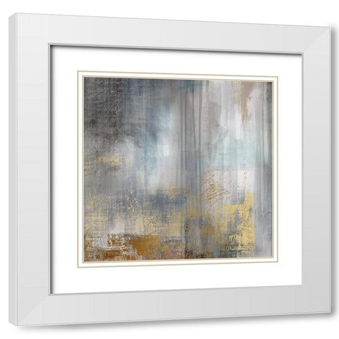 Misty Sky II White Modern Wood Framed Art Print with Double Matting by Nan