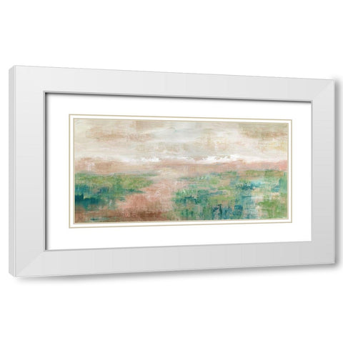 Sea Oats I White Modern Wood Framed Art Print with Double Matting by Nan