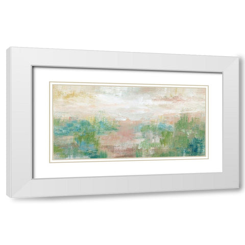 Sea Oats II White Modern Wood Framed Art Print with Double Matting by Nan