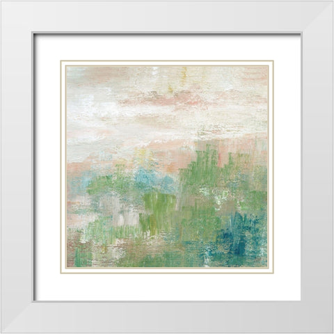 Sea Foam II White Modern Wood Framed Art Print with Double Matting by Nan