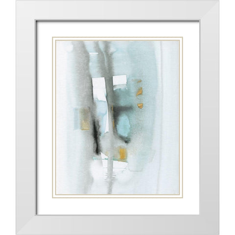 Amalfi II White Modern Wood Framed Art Print with Double Matting by Jill, Susan
