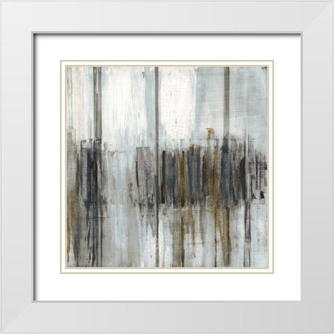 Saturnia Spring I White Modern Wood Framed Art Print with Double Matting by Jill, Susan