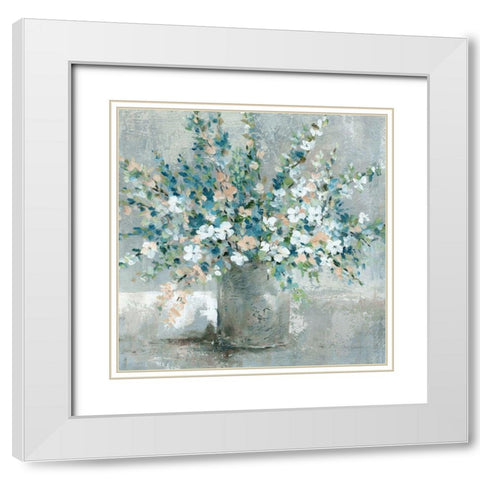 Gathered from the Farm White Modern Wood Framed Art Print with Double Matting by Robinson, Carol