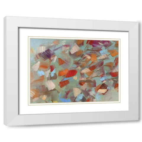 Confetti Party White Modern Wood Framed Art Print with Double Matting by Swatland, Sally