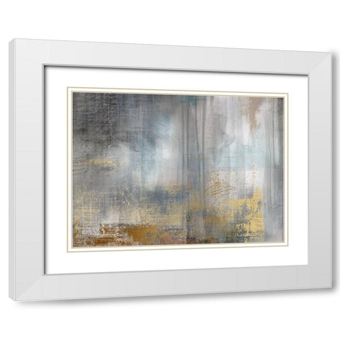 Misty Sky II Revisit White Modern Wood Framed Art Print with Double Matting by Nan