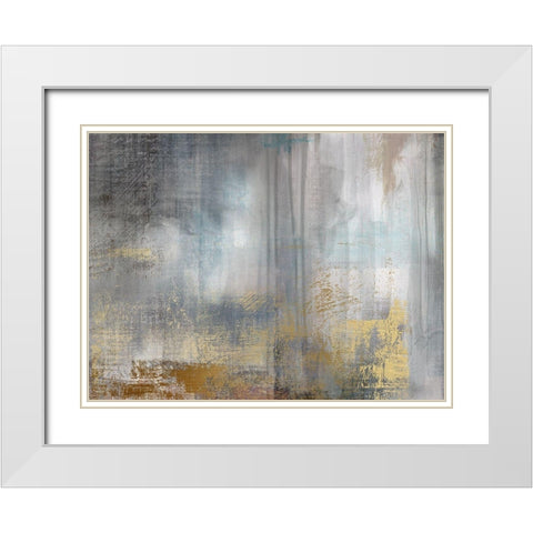 Misty Sky II Revisit White Modern Wood Framed Art Print with Double Matting by Nan