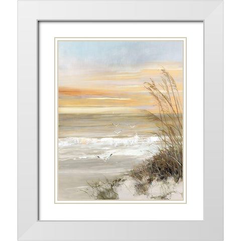 Summer Solstice White Modern Wood Framed Art Print with Double Matting by Swatland, Sally