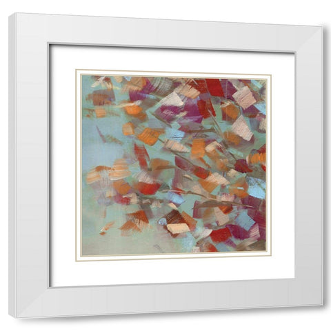 Confetti Party II White Modern Wood Framed Art Print with Double Matting by Swatland, Sally