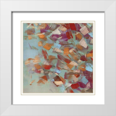 Confetti Party II White Modern Wood Framed Art Print with Double Matting by Swatland, Sally