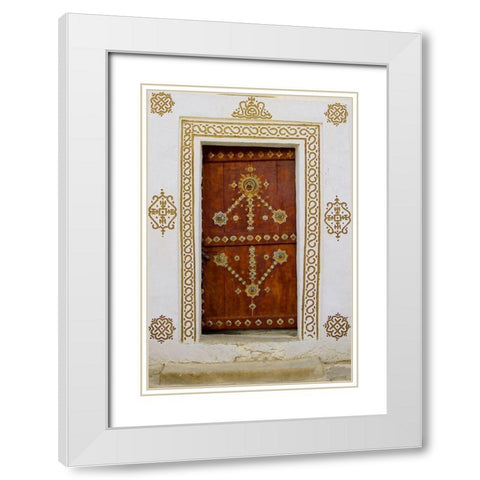 Oasis Door White Modern Wood Framed Art Print with Double Matting by Pavon, Aldo