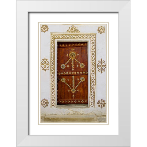 Oasis Door White Modern Wood Framed Art Print with Double Matting by Pavon, Aldo