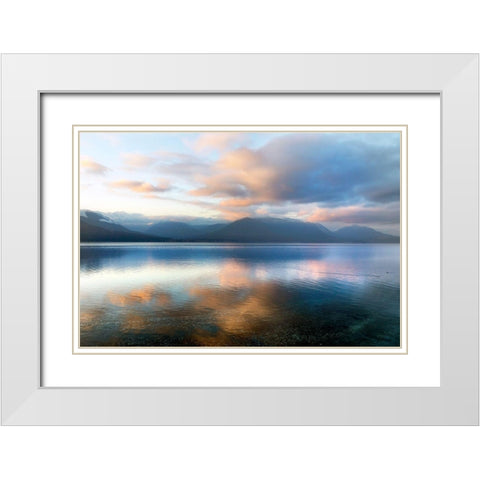 Magic Hour White Modern Wood Framed Art Print with Double Matting by Gallery, Jaynes