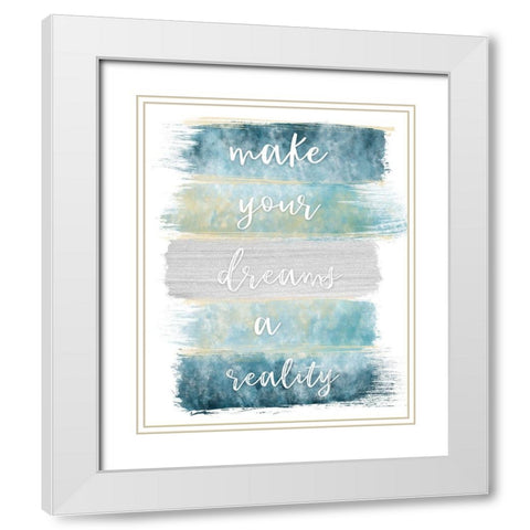 Dreams Realty White Modern Wood Framed Art Print with Double Matting by Carpentieri, Natalie