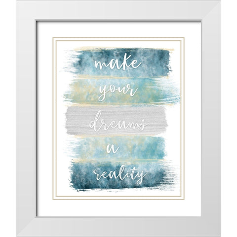 Dreams Realty White Modern Wood Framed Art Print with Double Matting by Carpentieri, Natalie