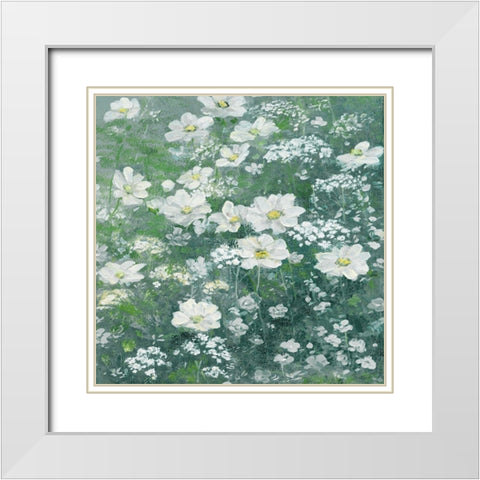 Springtime White Modern Wood Framed Art Print with Double Matting by Swatland, Sally