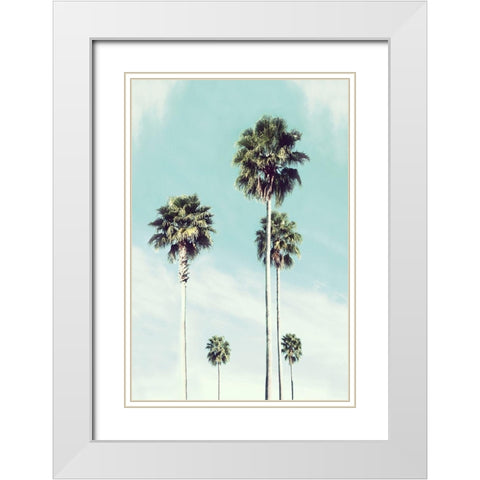 Vintage Palm White Modern Wood Framed Art Print with Double Matting by Carpentieri, Natalie