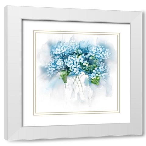 Afternoon Delight White Modern Wood Framed Art Print with Double Matting by Nan