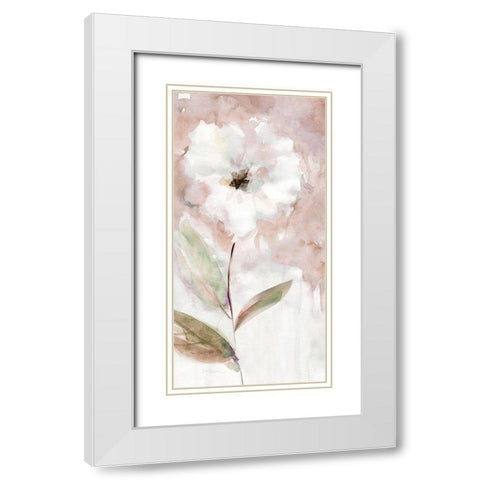 Summer Bloom I White Modern Wood Framed Art Print with Double Matting by Robinson, Carol