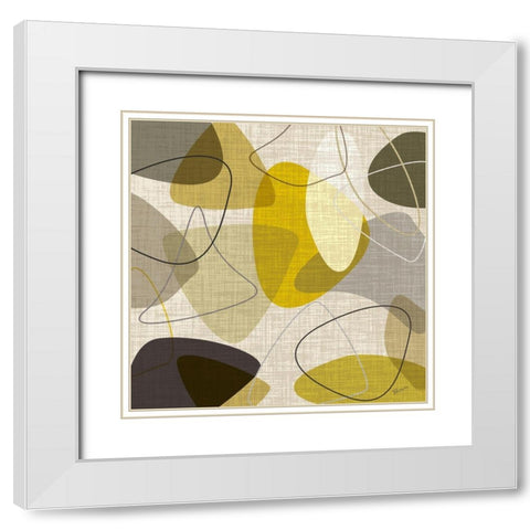 Sandstone I White Modern Wood Framed Art Print with Double Matting by Craven, Katrina