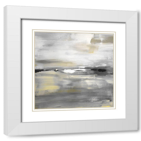 Morning Mirage White Modern Wood Framed Art Print with Double Matting by Shapiro, Judith