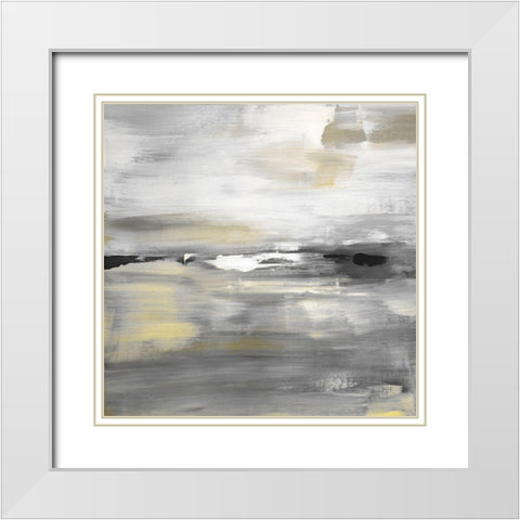 Morning Mirage White Modern Wood Framed Art Print with Double Matting by Shapiro, Judith