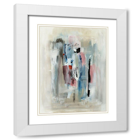 Rain Shadow II White Modern Wood Framed Art Print with Double Matting by Jill, Susan