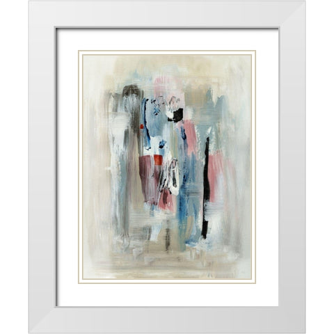Rain Shadow II White Modern Wood Framed Art Print with Double Matting by Jill, Susan