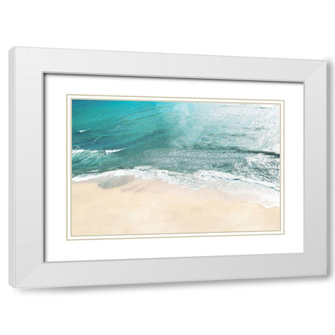 Maui Tides White Modern Wood Framed Art Print with Double Matting by Carpentieri, Natalie