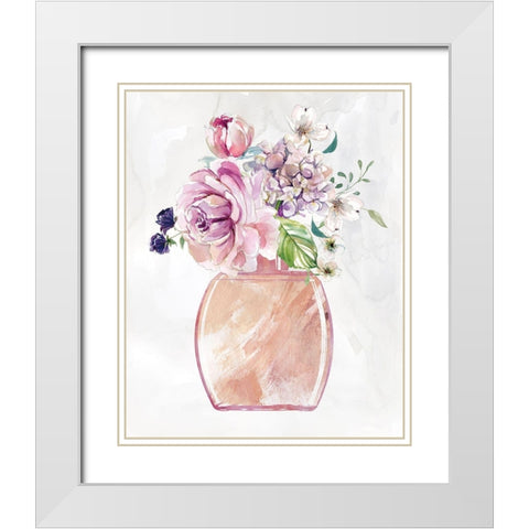 Fragrance of Summer II White Modern Wood Framed Art Print with Double Matting by Robinson, Carol