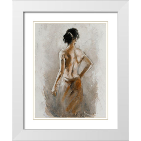 Spa Moment White Modern Wood Framed Art Print with Double Matting by Orme, E. Anthony