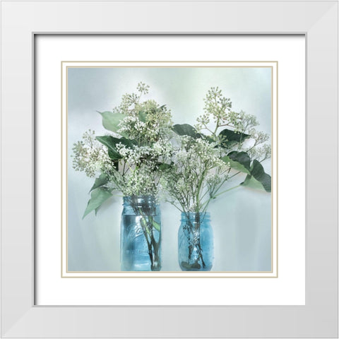 Bloomin Wild I White Modern Wood Framed Art Print with Double Matting by Weisz, Irene