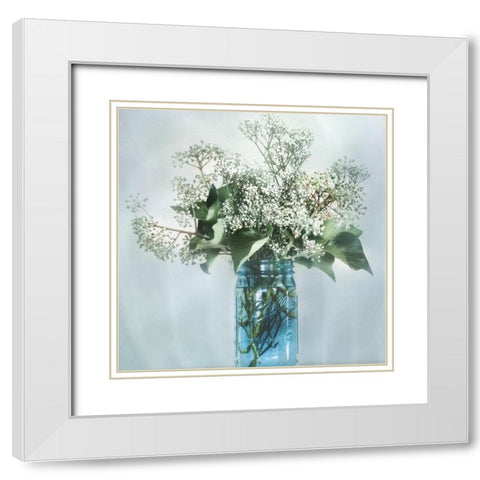 Bloomin Wild II White Modern Wood Framed Art Print with Double Matting by Weisz, Irene