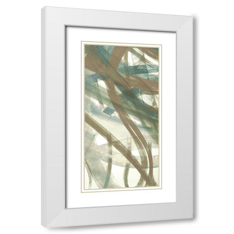 Intertwined II White Modern Wood Framed Art Print with Double Matting by Jill, Susan