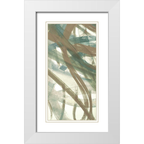 Intertwined II White Modern Wood Framed Art Print with Double Matting by Jill, Susan