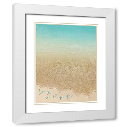 Calm Waters White Modern Wood Framed Art Print with Double Matting by Carpentieri, Natalie