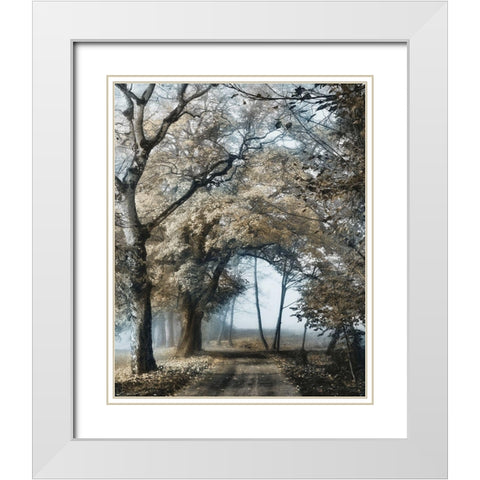 Road to Tomorrow White Modern Wood Framed Art Print with Double Matting by Van de Goor, Lars
