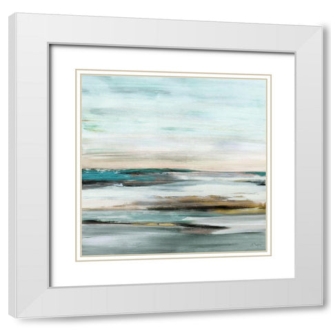 View At Dusk White Modern Wood Framed Art Print with Double Matting by Shapiro, Judith