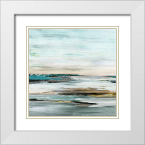View At Dusk White Modern Wood Framed Art Print with Double Matting by Shapiro, Judith