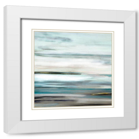 View At Dusk II White Modern Wood Framed Art Print with Double Matting by Shapiro, Judith