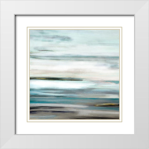 View At Dusk II White Modern Wood Framed Art Print with Double Matting by Shapiro, Judith